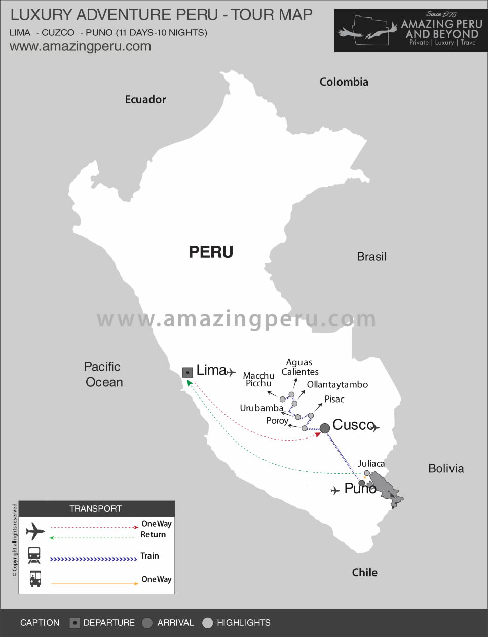 Luxury Adventure Peru Tour 1 - 11 days / 10 nights.