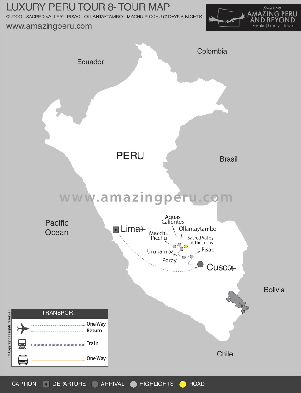 Luxury Peru Tour: Land of the Incas - 7 days / 6 nights.