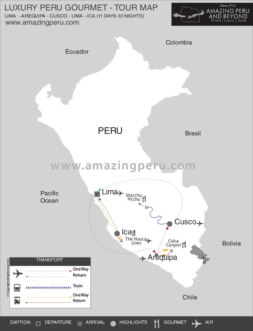 Luxury Peru Gourmet Tour - 11 days / 10 nights.